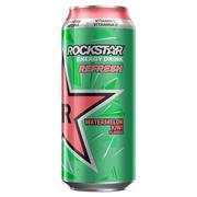 Napoje energetyczne i izotoniczne - Rockstar Refresh Gazowany napój energetyzujący o smaku arbuza i kiwi 500 ml - miniaturka - grafika 1