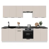 Meble kuchenne - Zestaw Mebli Kuchennych Alto 260 Cm Laminat Kaszmir - miniaturka - grafika 1