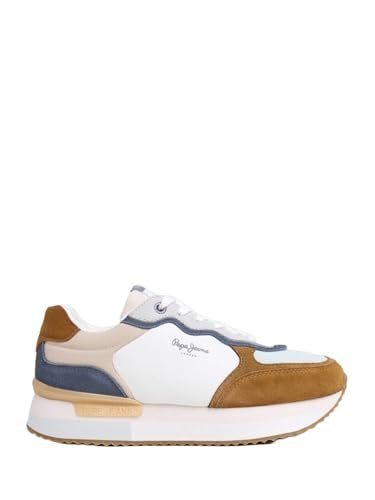 Pepe Jeans Damskie trampki RUSPER CLASS, brązowe (koniak brązowy), 40 UK, Brązowy koniak brązowy, 7 UK