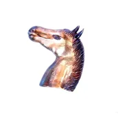 Zawieszki - Wisiorek srebrny - Konik brązowy - miniaturka - grafika 1