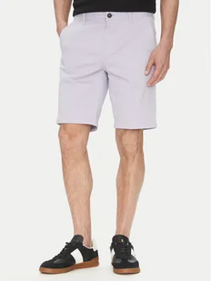 BOSS Szorty materiałowe Chino-Slim-Shorts 50536723 Fioletowy Regular Fit - Spodenki męskie - miniaturka - grafika 1
