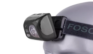 FOSCO - Latarka czołowa Tactical Headlamp - 140 lumenów - Czarny - Latarki - miniaturka - grafika 2