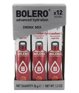 BOLERO Bolero Napój koncentrat 1 kcal Truskawka 6g x 12 saszetek - Śmietanki i dodatki do kawy - miniaturka - grafika 1