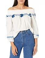 Bluzki damskie - Desigual Bluzka damska Sena Blouse, biały, S - miniaturka - grafika 1