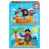 Układanki dla dzieci - Educa 17149 "2 X 20 Pirates" puzzle - miniaturka - grafika 1