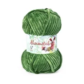 Pasmanteria - Włóczka Opus Natura Aksamitek nr 1668 ciemny zielony, na amigurumi, 50g 60m - miniaturka - grafika 1
