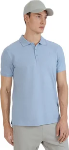 Koszulka męska polo 4F M407 jasnoniebieska 4FWSS25TPTSM407 34S L - Koszulki męskie - miniaturka - grafika 1