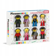 Klocki - PICASSO TILES Klocki magnetyczne edukacyjne 8 figurki ludziki Picasso Tiles - miniaturka - grafika 1