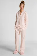 Bielizna nocna - Hunkemöller Spodnie piżamowe bawełniane Poplin Różowy - miniaturka - grafika 1