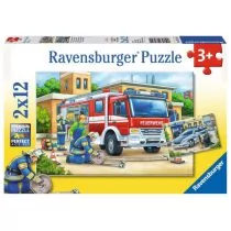Ravensburger Puzzle 2x12 el Policja i Straż 075744 - Puzzle - miniaturka - grafika 1