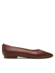 LAUREN RALPH LAUREN Baleriny Londyn 802862706002 Brązowy - Baleriny - miniaturka - grafika 1