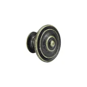 Zawiasy, okucia i inne akcesoria - Gałka meblowa Simon średnica 35 mm mosiądz matowy postarzany Inspire - miniaturka - grafika 1