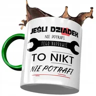 Kubki - Kubek Zielony Dziadka Dzień Dziadka Prezent z Nadrukiem ze Zdjęciem + Opakowanie na prezent (wzór 02) - miniaturka - grafika 1