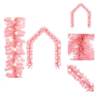 Oświetlenie świąteczne - vidaXL Girlanda świąteczna z diodami LED 5 m różowa - lampki choinkowe - miniaturka - grafika 1
