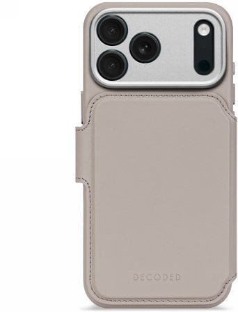 Decoded Leather Detachable Wallet - skórzana obudowa ochronna do iPhone 17 Pro Max kompatybilna z MagSafe solid clay