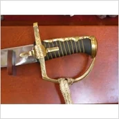 Repliki - broń - GŁADKA POLSKA SZABLA HUSARSKA  Z PALUCHEM BEZ POCHWY NA TABLO - miniaturka - grafika 1