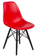 Fotele i krzesła biurowe - D2.Design Krzesło P016W PP czerwone/black 84906 - miniaturka - grafika 1