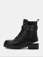 Kozaki damskie - tronchetto e stivaletto donna guess fltora fal10 oranda black - miniaturka - grafika 1