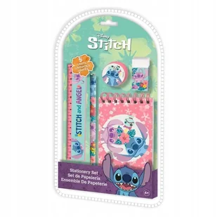 Zestaw przyborów do pisania Stich linijka ołówek notes gumka Stitch Angel - Przybory szkolne - miniaturka - grafika 1