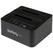 Duplikatory płyt - StarTech SDOCK2U313R duplikator Duplikator HDD 2 kopii Czarny - miniaturka - grafika 1