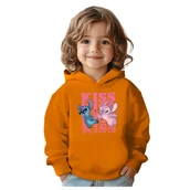 Bluzy dla dziewczynek - BLUZA DZIECIĘCA STITCH ANGEL ANDZIA KISS 110-116 Z KAPTUREM BAWEŁNIANA - miniaturka - grafika 1