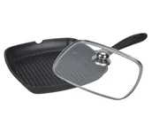 Patelnie - Brunhoff Patelnia Brunhoff PATELNIA GRILLOWA GRANITOWA EDEL HOFF 28x28cm [EH-7524] - miniaturka - grafika 1