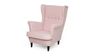 Fotel Uszak Mini dla dzieci, Różowy, nogi czarne - Fotele - miniaturka - grafika 1