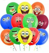 Balony i akcesoria - Balony z Nadrukiem - SPONGEBOB - 14szt - miniaturka - grafika 1