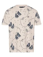 Koszulki męskie - Polo Ralph Lauren T-shirt - klasyczny krój Mężczyźni Bawełna biały wzorzysty, S - miniaturka - grafika 1
