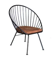 Fotele - Fotel Gulio skóra naturalna - miniaturka - grafika 1