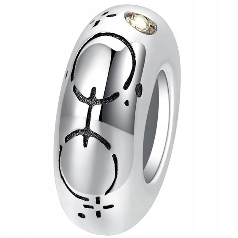 Charms Zawieszka Charms Stoper Zodiak Ryby Srebro 925 Charmsy Trusky