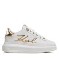 Sneakersy damskie - Sneakersy KARL LAGERFELD KL62510A Biały - miniaturka - grafika 1