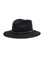 Czapki damskie - Brixton Kapelusz Messer Western Fedora 11060 Czarny - miniaturka - grafika 1