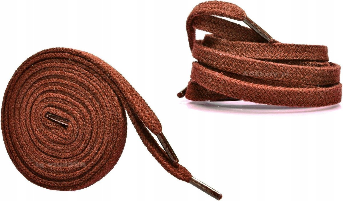 Sznurowadła RUDE Sznurówki 75 cm PŁASKIE 8 mm GRUBE 0,8 cm Szerokie G10-04