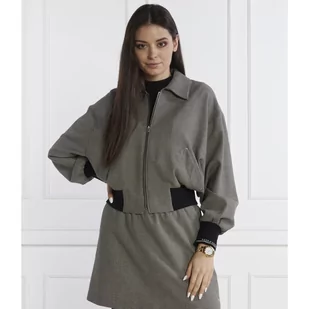 Tommy Hilfiger Bluza MINI CHECK BOMBER JACKET | Regular Fit - Bluzy damskie - miniaturka - grafika 1
