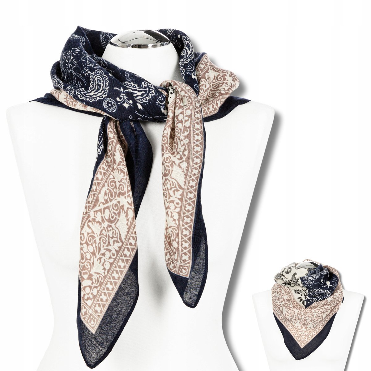 ELEGANCKI SZAL LEKKA APASZKA DAMSKA W STYLU ORIENT STYLOWY SZALIK MORAJ