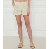 Spodenki damskie - TWINSET Lniane szorty | Regular Fit | high waist - miniaturka - grafika 1