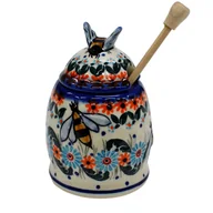 Pojemniki kuchenne - Ceramiczny pojemnik na miód Ceramika Bolesławiec - miniaturka - grafika 1