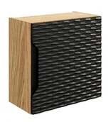 Szafki łazienkowe - Czarna nowoczesna szafka łazienkowa T7-R62 - miniaturka - grafika 1