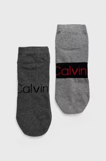 Skarpetki męskie - Calvin Klein skarpetki (2-pack) męskie kolor czarny - grafika 1