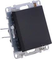 Wyłączniki światła i elektryczne - Łącznik krzyżowy - 10 AX - 250 V~ - zaciski śrubowe, CZARNY SUNO - miniaturka - grafika 1