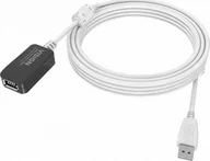 Kable komputerowe i do monitorów - Vision VISION installationstaugliches USB 2.0-Aktiv-Verlangerungskabel - 30 JAHRE GARANTIE - Gold-Steckverbinder - Ferritkerne - 480 Mbit/s - Abschirmgeflecht mit uber 65 % Abdeckung - USB-A F zu USB-A M - Aussendurchmesser 4,5 mm - 28 + 24 AWG - 5 m - miniaturka - grafika 1