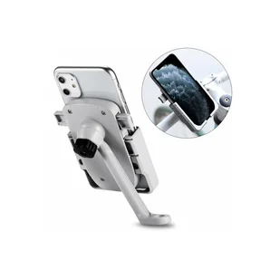 uchwyt regulowany w zakresie 360 stopni Uniwersalny uchwyt rowerowy na telefon komórkowy Uchwyt na telefon komórkowy do lusterka wstecznego Uchwyt rowerowy na smartfon Biały - Uchwyty samochodowe do telefonów - miniaturka - grafika 1