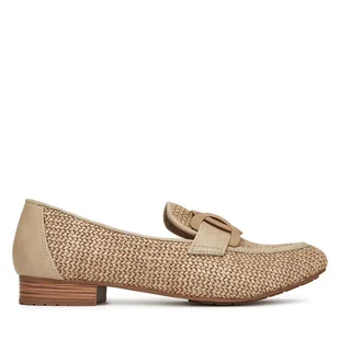 Półbuty Mustang 1489-402 Beżowy - Półbuty damskie - miniaturka - grafika 1