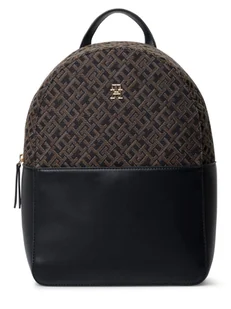 Tommy Hilfiger Plecak damski Kobiety czarny|brązowy wzorzysty, ONE SIZE - Plecaki - miniaturka - grafika 1