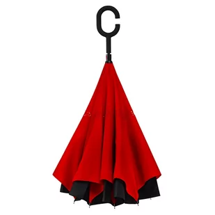 Parasol Odwrócony "Revers" Holenderski - Czerwony - Parasole - miniaturka - grafika 1