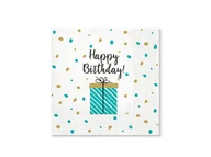 Dekoracje i nakrycia stołu na imprezę - PAW Serwetki urodzinowe Happy Birthday - 33 cm - 20 szt. TL702900 - miniaturka - grafika 1