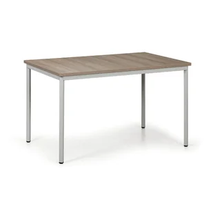 B2B Partner Stół do jadalni TRIVIA, jasnoszara konstrukcja, 1200x800 mm, dąb naturalny 555431 - Stoły - miniaturka - grafika 1