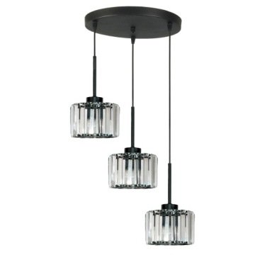 Lampa Wisząca Sufitowa Zwis Led Kryształowy Klosz Glamour Nowoczesna 3xE27