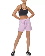 Spodenki damskie - DKNY Sportowe logo damskie z ombre sznurkiem szorty, fioletowe, małe - miniaturka - grafika 1